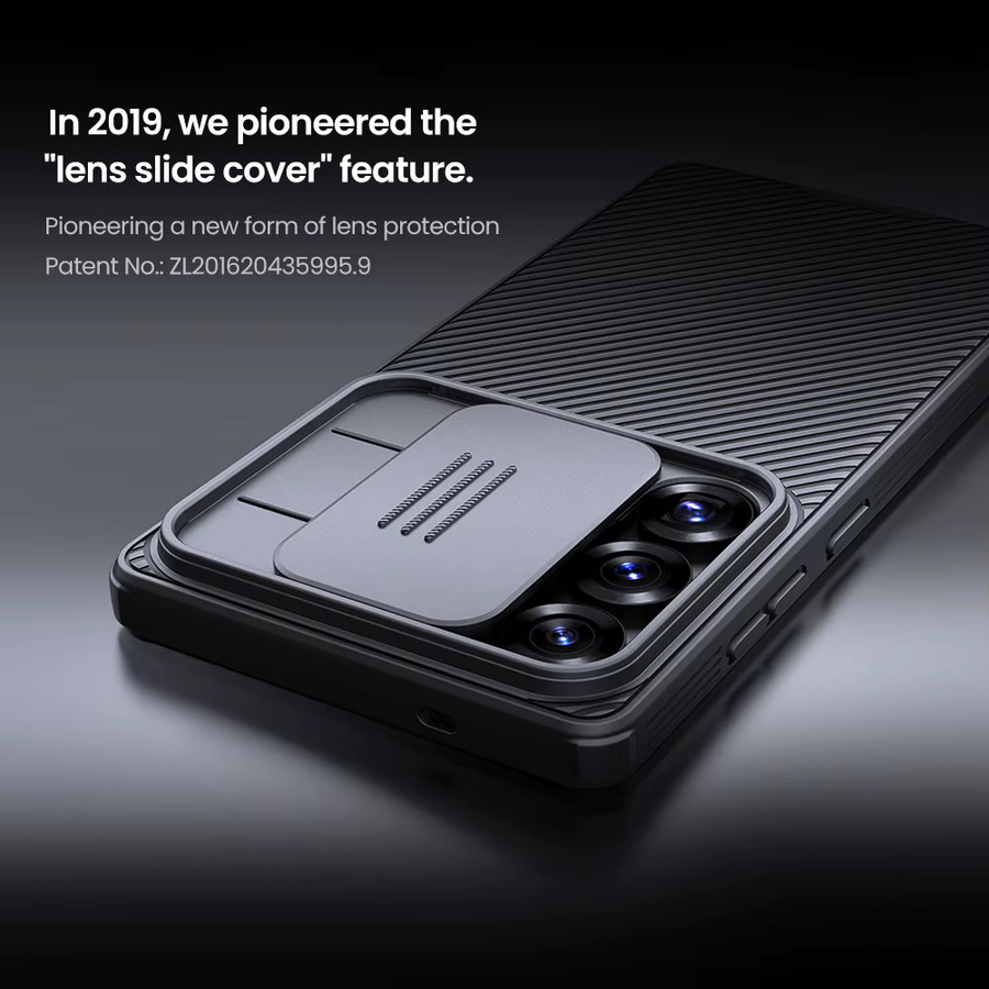 NILLKIN CamShield Pro Schutzhülle mit Kamera-Abdeckung für Samsung Galaxy S21 S23 S24 S25 Ultra Plus FE in Schwarz - Bild 2