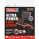 tesa Ultra Power Lock Stripes Klettband schwarz, 2 Paar, Breite: 25 mm, Länge: 50 mm - Bild 2