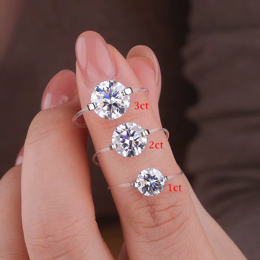 IGOTOS Ring, 925 Silber, Moissanit, Damen - Bild 2