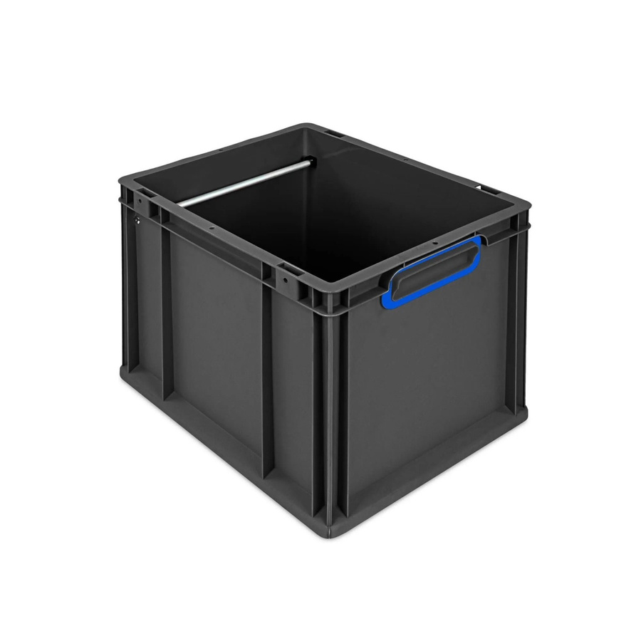 PROREGAL Hängeregisterbox Nextgen Eurobehälter Transportbox mit Griffen, Blau-Schwarz, H x B x T: 32 x 30 x 40 cm - Bild 2