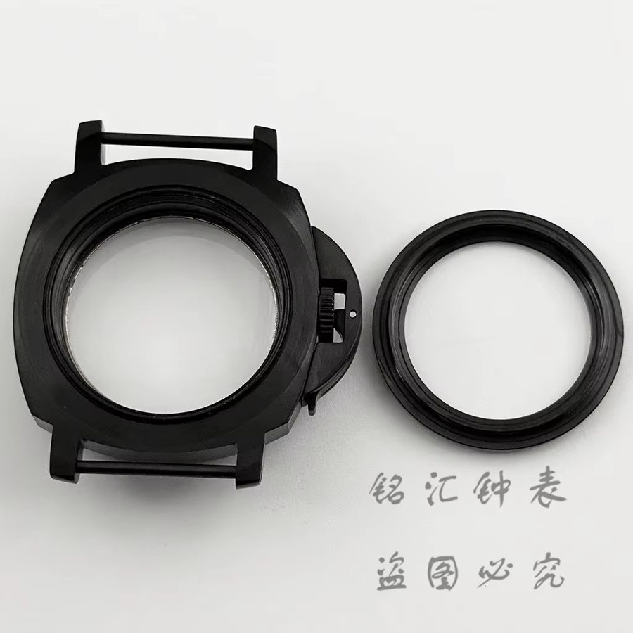 LIYAN Uhrengehäuse Edelstahl, PVD Schwarz, Saphirglas, 40 mm - Bild 4