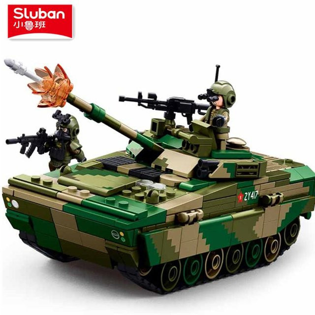 Sluban Zbd-04As Gepanzertes Transportfahrzeug Bausteine Armeestil 385 Teile - Bild 1