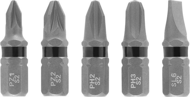 Einhell Impact Bit-Set 5-teilig aus Stahl mit PH, PZ und SL, Länge: 25 mm - Bild 1