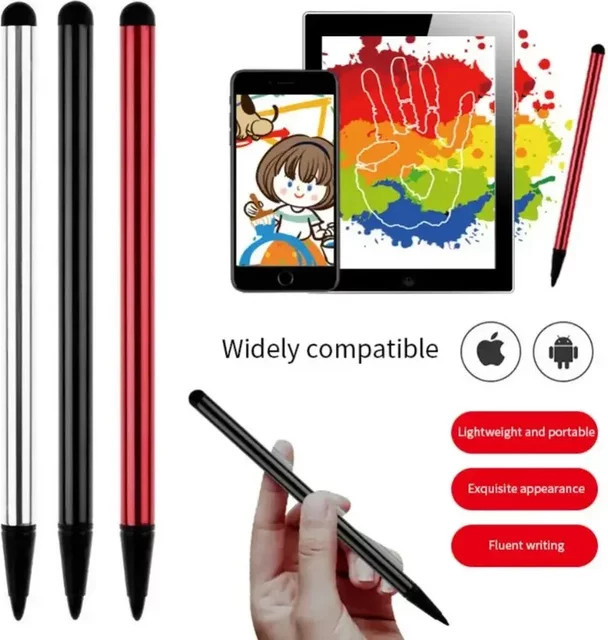 Universeller Kapazitiver Dual-Screen Stylus Stift für iPad, Lenovo, Android, Xiaomi und Samsung in Rot - Bild 1