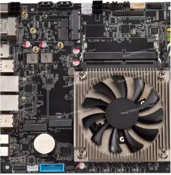 AMD Ryzen R5 R7 5825U Mini ITX All-in-One Industrial Control NAS Motherboard in Schwarz - Bild 1