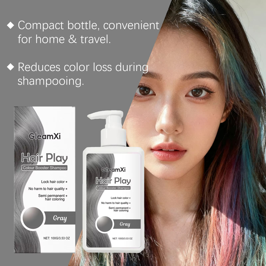 Gleamxi Haarfärbeshampoo, 100g, Grauhaar-fixierend - Bild 4
