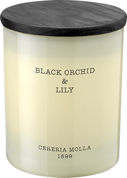 Cereria Molla Vegane Wachskerze Black Orchid & Lily im Glas, Farbe: Weiß - Bild 1