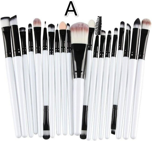 Make-up Pinselset, 20 Stück, gray - Bild 1