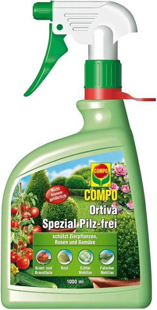 Compo Ortiva Spezial Pilz-frei AF Dünger für Zierpflanzen, Rosen und Gemüse, 1 l - Bild 1