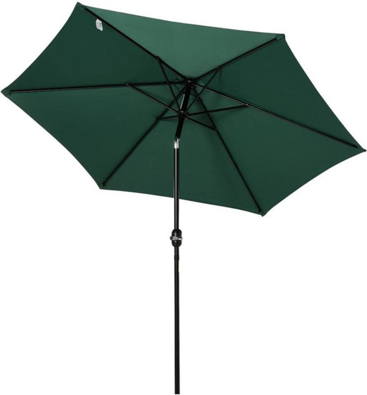 Outsunny Sonnenschirm grün aus Stahl und Aluminium mit Polyesterbespannung B/H/T: 270 x 235 x 260 cm - Bild 3