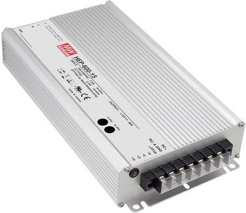 Mean Well MW HEP-600-12 Schaltnetzteil aus Aluminium in Silber - Bild 1