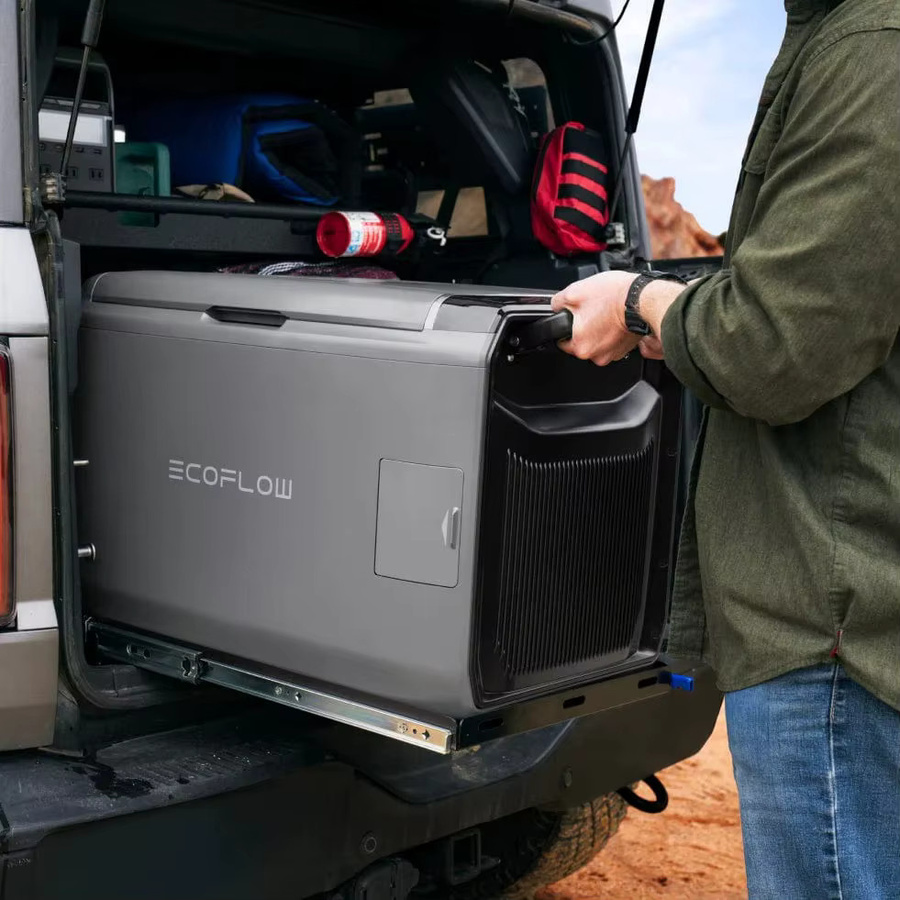 EcoFlow Glacier Classic EF-GC-H-45 Tragbare Kühlbox 45L in Grau mit 298 Wh Zusatzakku und Zweizonen-Kühlung für Camping und Roadtrips - Bild 4