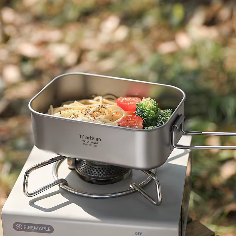 Tiartisan Titan einlagige Lunchbox aus Edelstahl in Silber für Outdoor und Camping - Bild 5