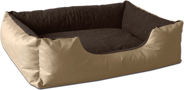 BedDog Hundebett LUPI Hundesofa in Beige mit waschbarem Bezug aus Mikrofaser - Bild 1