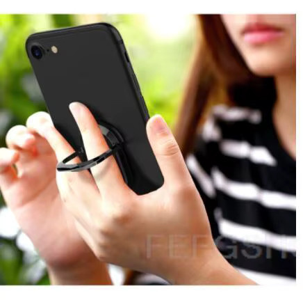 Umidigi A7 Pro und A9 Pro Smartphone Hülle aus weichem Silikon mit Rückseitenring in Transparent und Schwarz - Bild 4