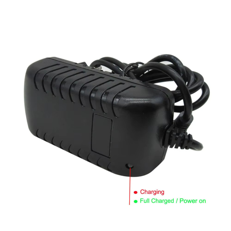 BAYADOU Smart-Ladegerät für 2S LiFePO4 Eisenphosphat-Batterien, 7,3V 3A, Schwarz, mit Krokodilklemmen und Barrel-Plug - Bild 3