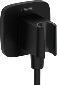 Hansgrohe Wandanschluss Fixfit Q softsqua mit Brausehalter, matt-schwarz - Bild 1