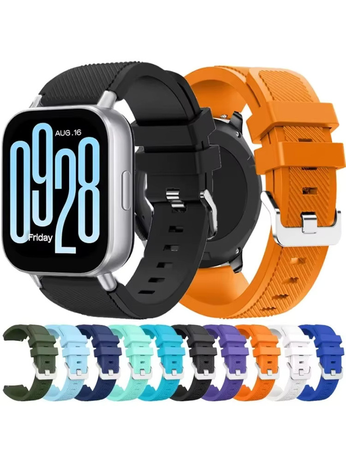 Xiaomi Uhrenarmband Silikon, 22 mm, Schwarz, Unisex - Bild 4
