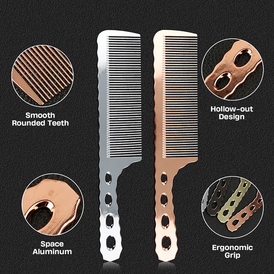 Aluminium Haarschneidekamm, Anti-statisch, Unisex - Bild 2