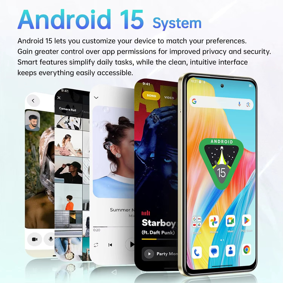 OUKITEL C65 Smartphone mit Android 15, 6,7 Zoll Display, 16GB RAM, 128GB ROM, 4G LTE, 5150mAh Akku, Grün - Bild 7