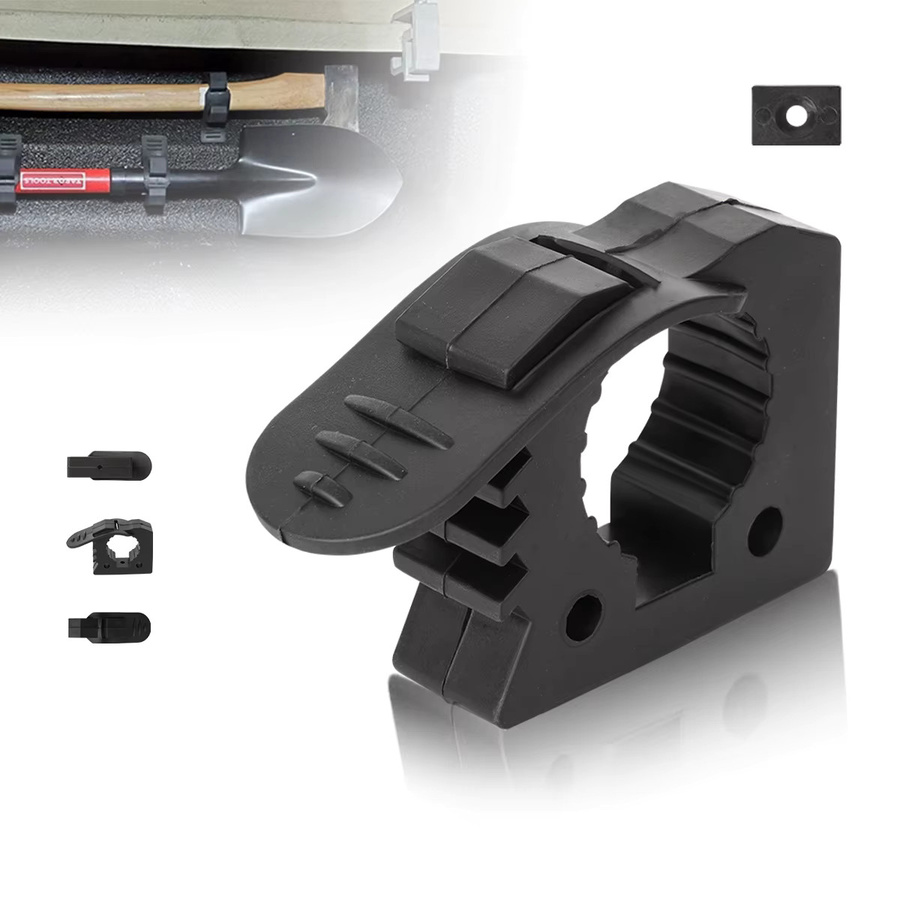 YQIUS Schnelle Faustklemme in Schwarz zur Montage von Werkzeugausrüstung für Auto, ATV, UTV und Boot, Durchmesser: 3,0 cm bis 3,6 cm - Bild 2