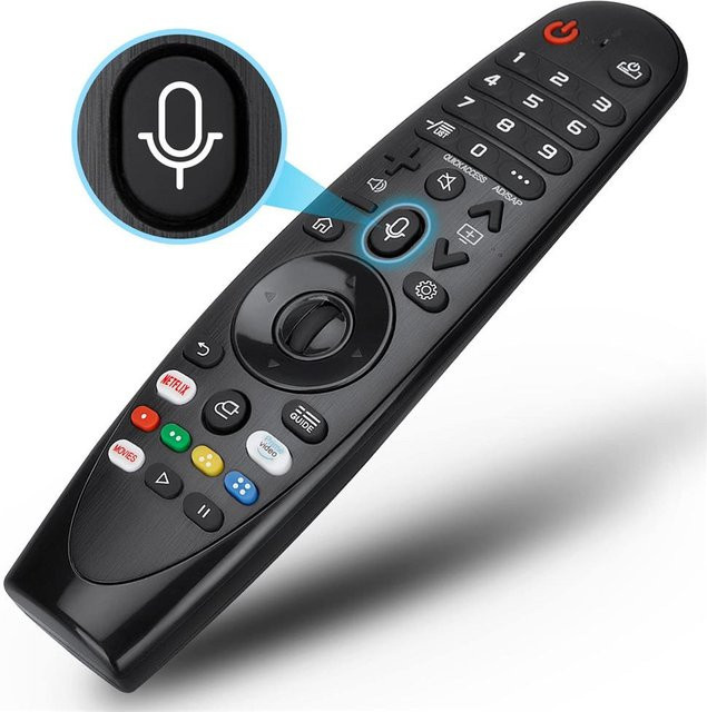 LG Stimme Magie Fernbedienung AKB75855501 in Grau für LG Smart TV LED OLED UHD LCD QNED NanoCell 4K 8K Modelle 2017-2020 - Bild 1
