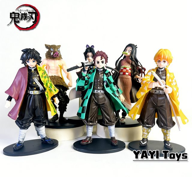 Bandai Demon Slayer, Tanjiro Nezuko Zenitsu Inosuke Krieger, Actionfigur, Einzelfigur - Bild 1