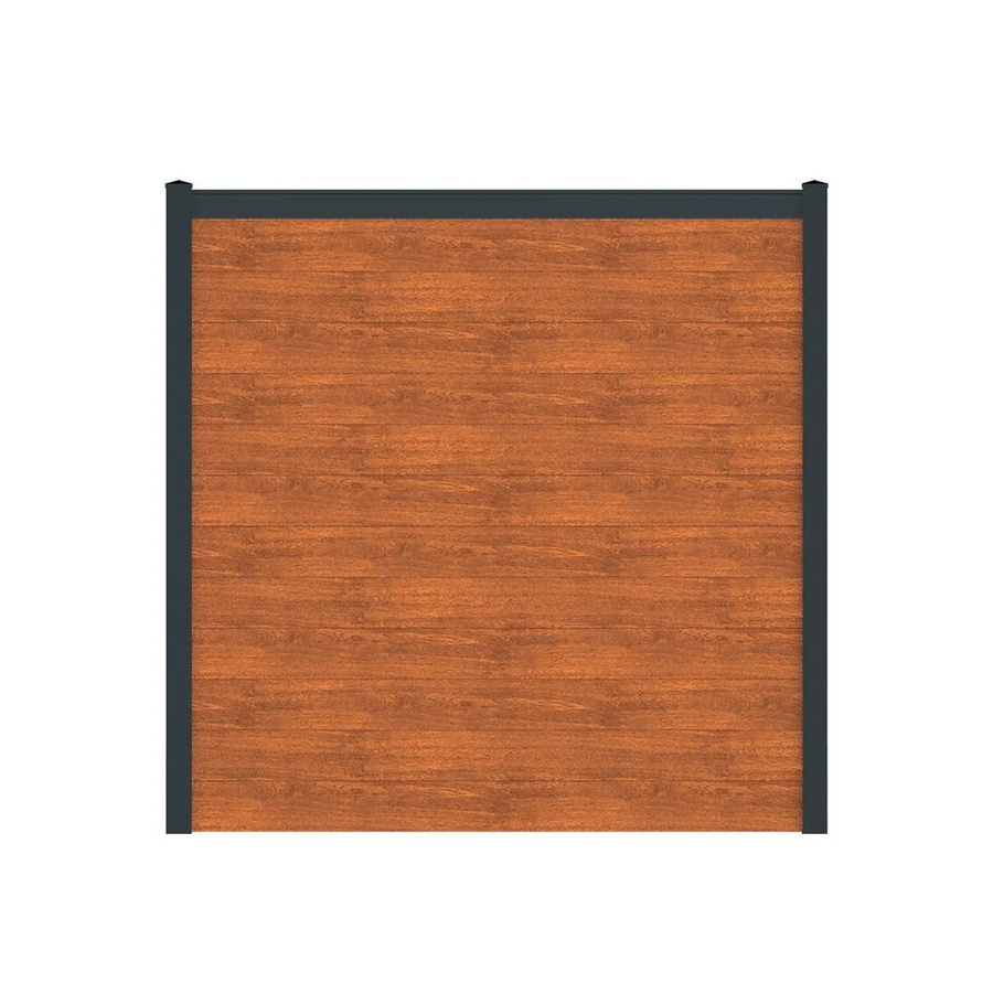 Vidual Sichtschutzzaun Snap 140 aus Aluminium in Light Oak, blickdicht, Montage zum Aufdübeln, Höhe: 175 cm, Breite: 28,37 m - Bild 2