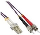 InLine LWL Duplex Kabel LC/ST 50/125µm OM4 Multicolour 20m - Bild 1