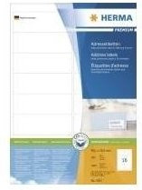 HERMA Premium Adressetiketten aus Papier, weiß, matt laminiert, 1600 Etiketten, B/H: 99,1 x 33,8 mm - Bild 1