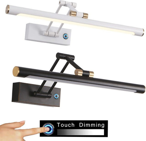 QUASHION LED Spiegelleuchte Moderne Wandleuchte in Weiß für Badezimmer und Schlafzimmer, Breite: 58 cm