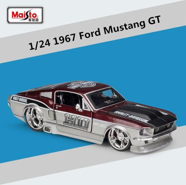 Maisto 1967 Ford Mustang GT, Automodell, 1:24, Metall, ab 18 Jahre - Bild 1
