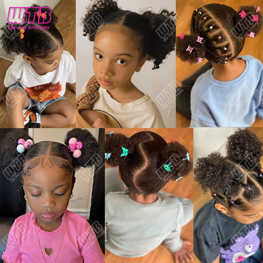 WTB Afro Puff Pferdeschwanz, Synthetisches Haar-Zubehör, Lockig, Kinder & Frauen - Bild 6