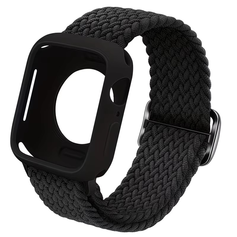 Uhrenarmband mit TPU Hülle, Schwarz, Unisex - Bild 4