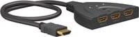 goobay HDMI-Umschaltbox 3 auf 1, HDMI Switch 4K @ 30Hz, Schwarz - Bild 1