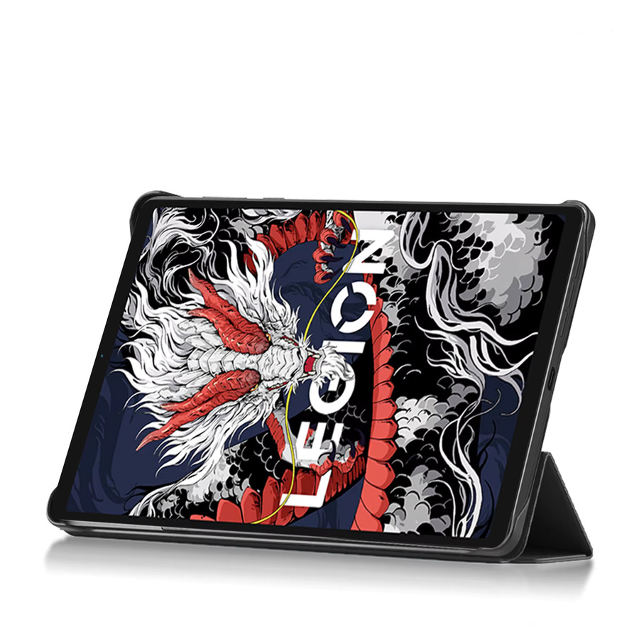AJIUYU Smart Case für Lenovo Legion Y700 2025 3. Generation 8,8 Zoll TB-321FU Game Tablet Schutzhülle mit Flip Stand und Wärmeableitung in Schwarz - Bild 4