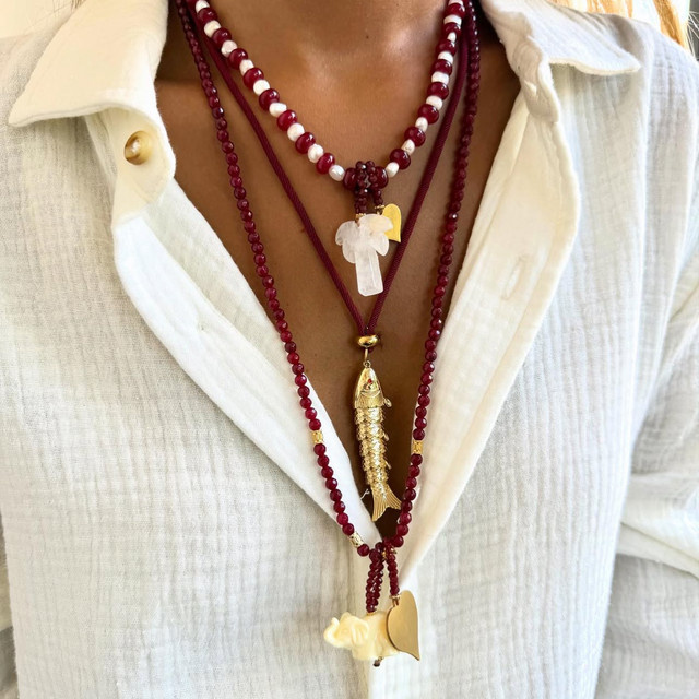 jaasa Halskette, Perle, Gold, Damen - Bild 1