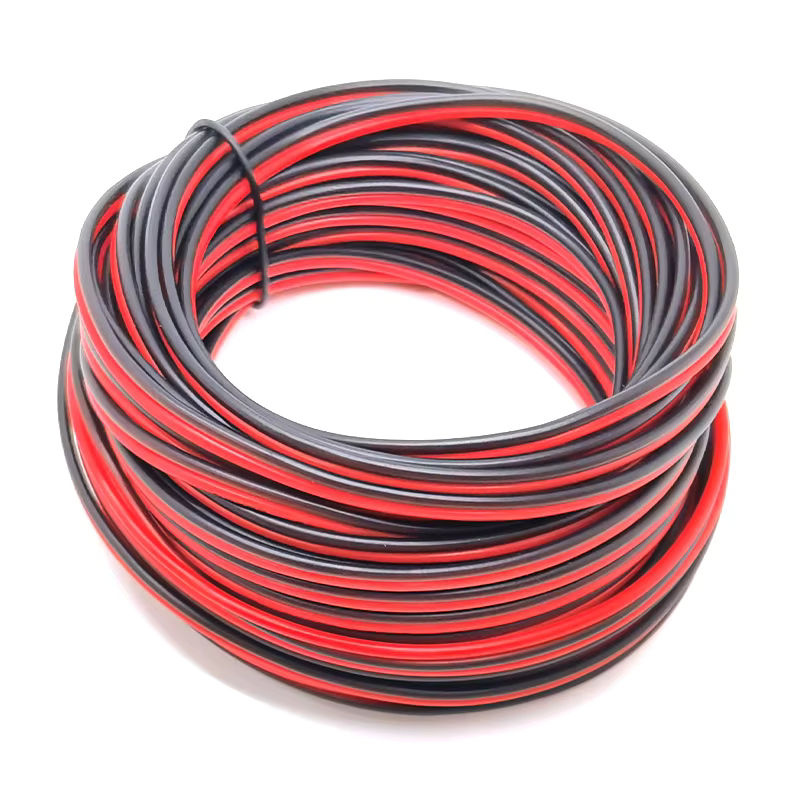 beteno 2-poliges elektrisches Kabel aus verzinntem Kupfer mit PVC-Isolierung, 10 m, Farben: Rot und Schwarz - Bild 2