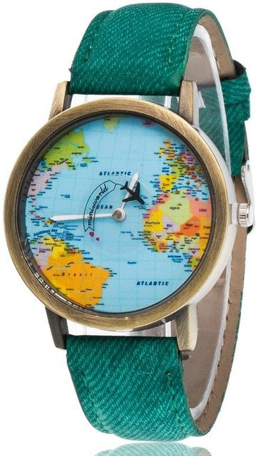 Armbanduhr Quarz, Leder, Blau, 40 mm, Damen - Bild 1