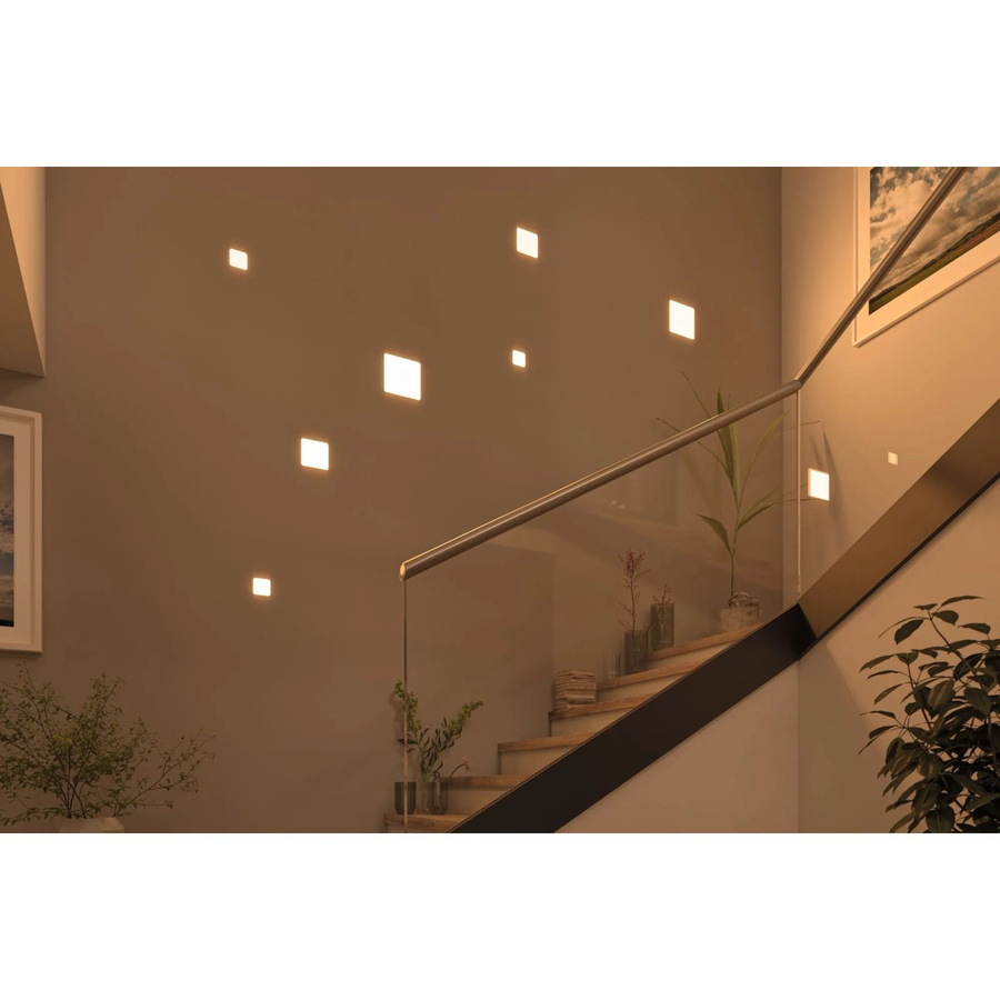 Paulmann LED-Einbaupanel Veluna VariFit eckig, Warmweiß 3.000 K, 4,5 W, IP44, B/T: 7,5 x 7,5 cm - Bild 2