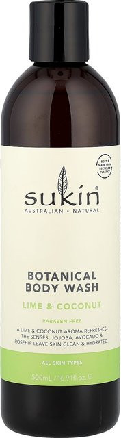 SUKIN Duschgel Limette & Kokosnuss, 500 ml, Aloe Vera - Bild 1