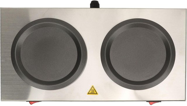 Aimo Doppelter Kaffeewärmer aus Edelstahl in Silber mit doppelter Heizplatte - Bild 1