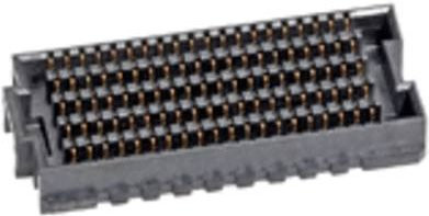 Molex Buchsengehäuse-Platine Schwarz, Polzahl: 160, Rastermaß: 1.27mm - Bild 1