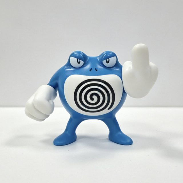 Bandai Pokémon Poliwrath Actionfigur, Kunststoff, Einzelfigur - Bild 1