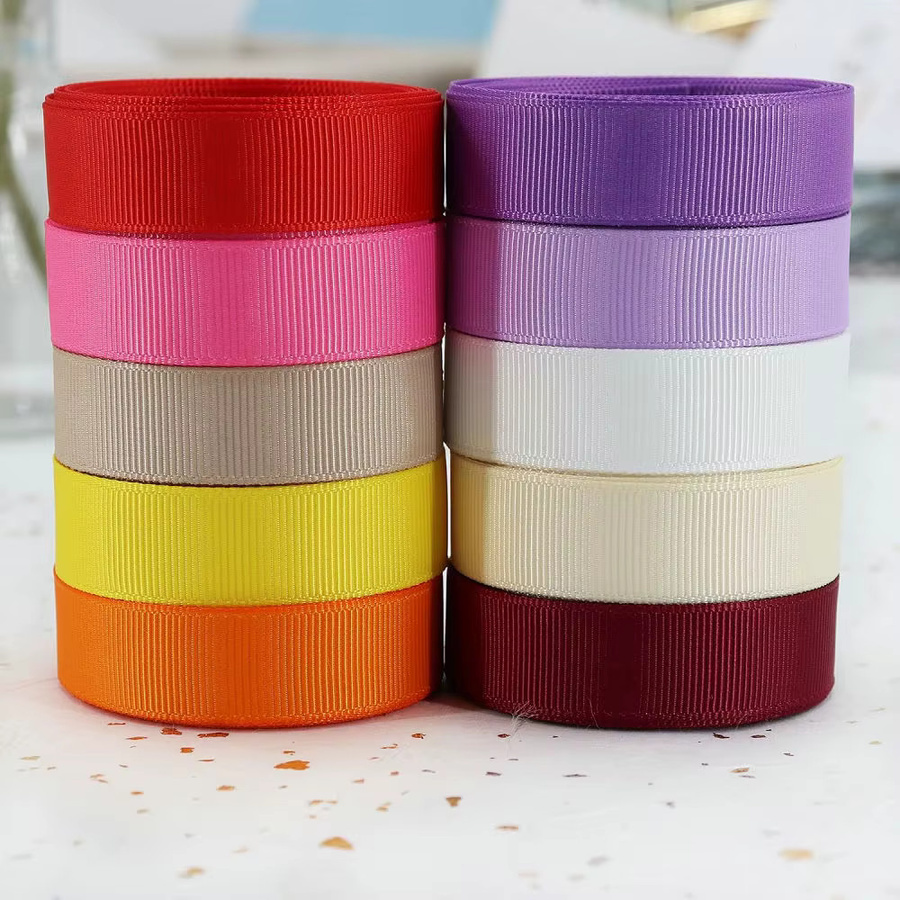 Mehrfarbiges Polyester-Ripsband für Geschenkverpackungen, Dekoration und DIY-Bastelarbeiten, 9 Yards - Bild 2