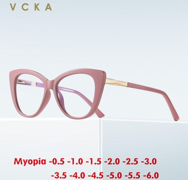VCKA Brillengestell Cat Eye, TR90, Vollrand, pink, Damen - Bild 1