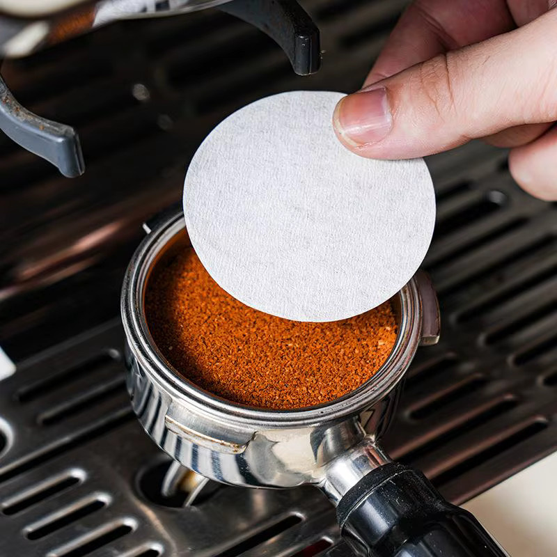 100 Stück Espresso Filterpapier für Siebträgermaschinen von Delonghi und Breville, runde Puck-Bildschirm-Filter in Weiß, Durchmesser: 51 mm, 53 mm oder 58 mm - Bild 3