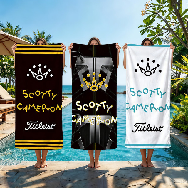 s-ScottyS C-Camerons Strandtuch Schwarz Unisex, schnell trocknend und saugfähig - Bild 1