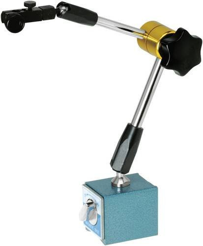 Horex Magnet-Messstativ #2 33810 in Silber mit 600 N Haftkraft, Säulenhöhe 380 mm, Querarmlänge 270 mm, B/T/H: 65 x 45 x 55 mm - Bild 1