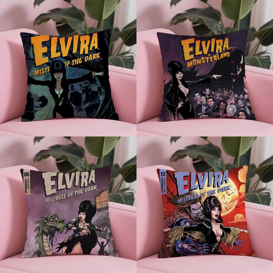 E-ElviraS Mistress Dark Kissenbezug aus Plüsch in Schwarz mit unsichtbarem Reißverschluss, B/B/H: 30 x 30 x 30 cm - Bild 3